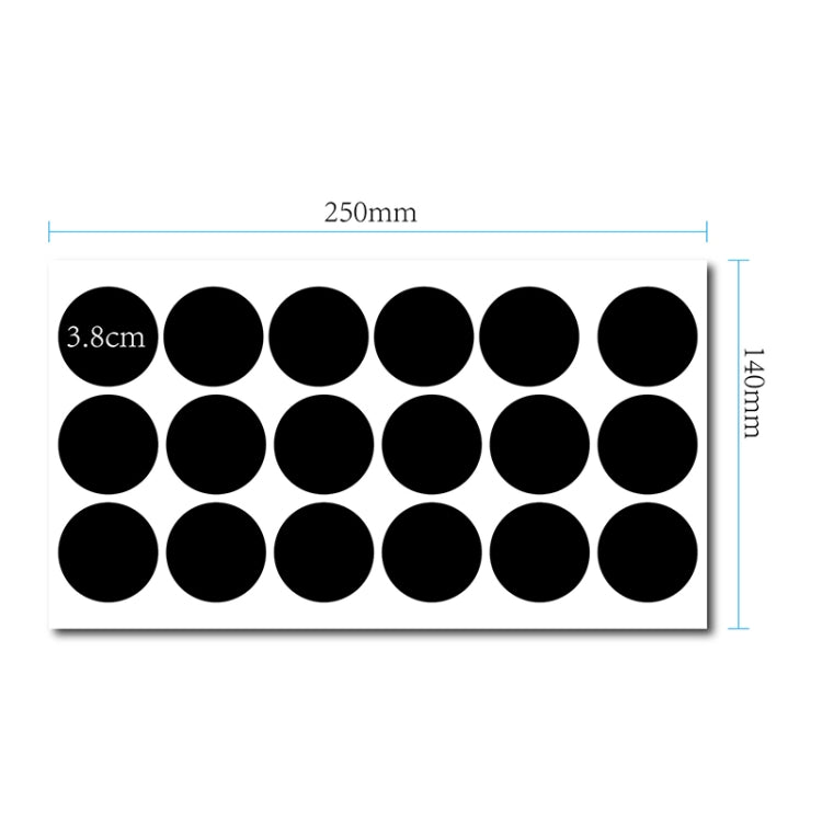 50 Sets Waterproof Removable Storage Bottle Sticker PVC Easy-To-Erasable Blackboard Sticker 18PCS/Set 250x140mm