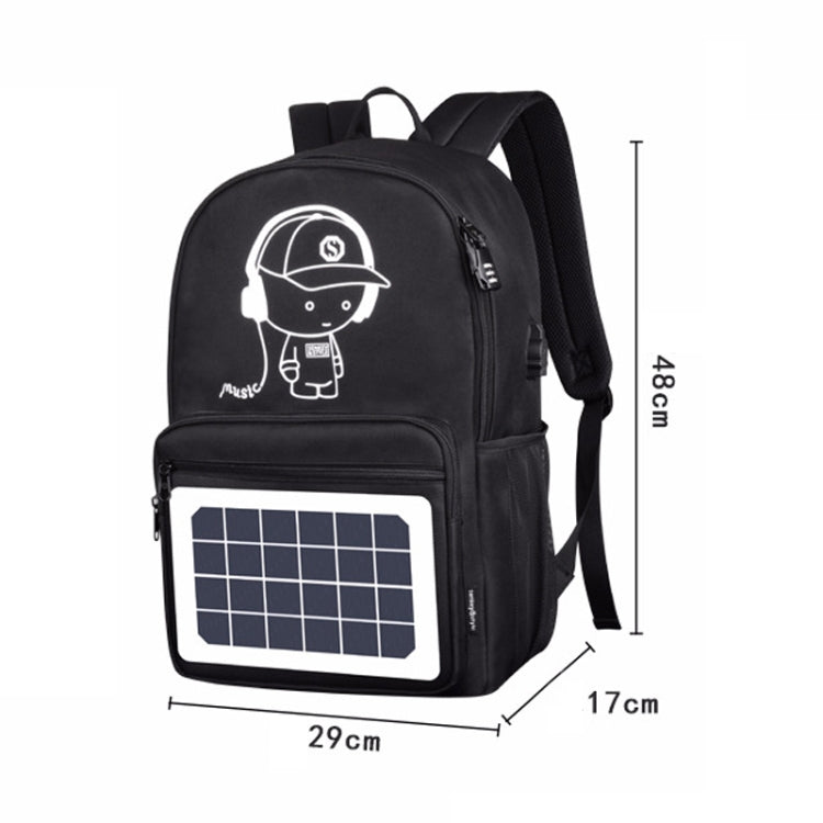 Outdoor Mountaineering Solar USB Charging Smart Backpack