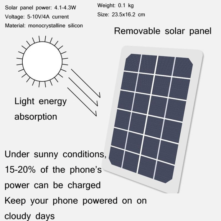 Outdoor Mountaineering Solar USB Charging Smart Backpack