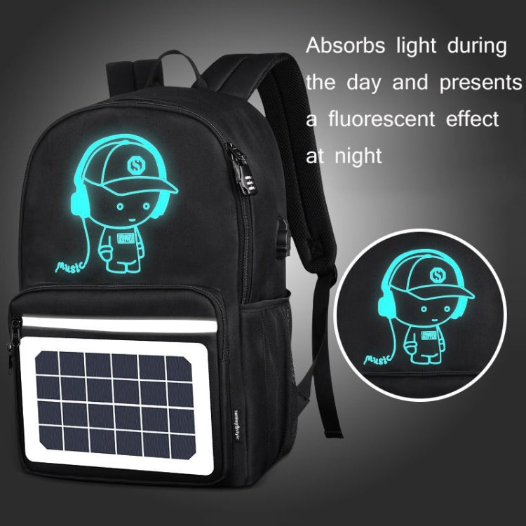 Outdoor Mountaineering Solar USB Charging Smart Backpack