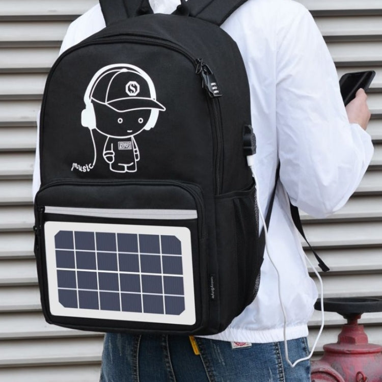 Outdoor Mountaineering Solar USB Charging Smart Backpack