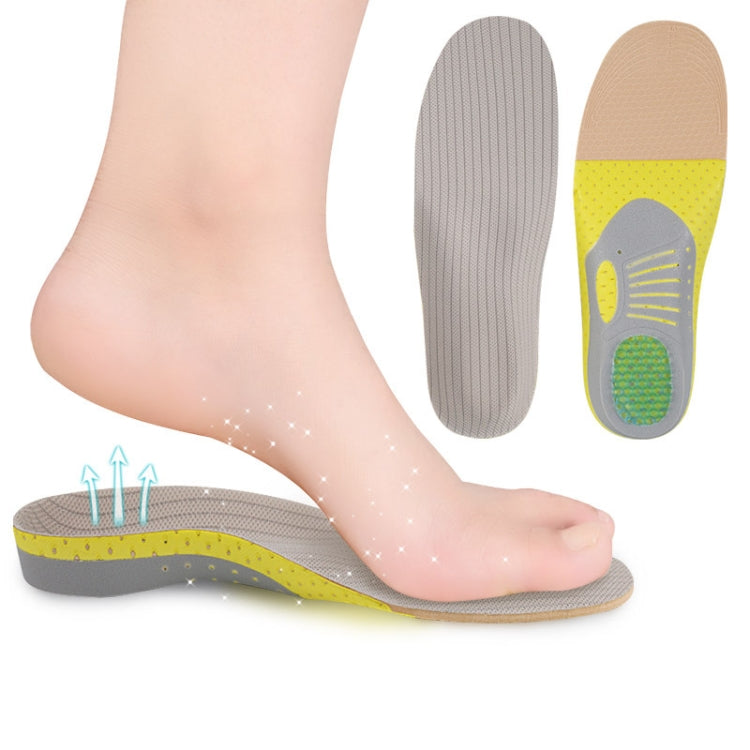 XD-640 Arch Sports Insoles Men and Women Shock Absorption Sweat Insoles Basketball Running Orthopedic Insoles, Size: S(35-40)