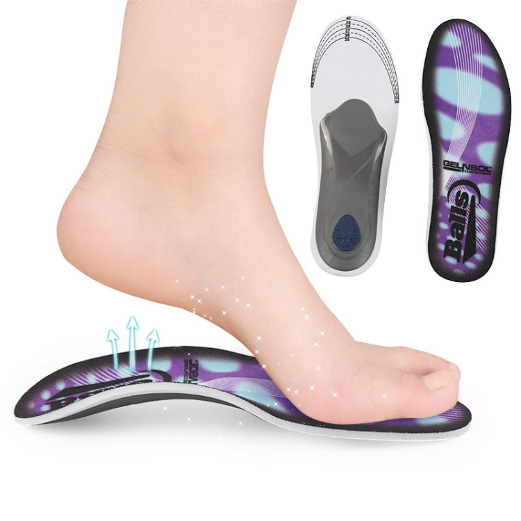 2 Pairs Flat Foot Valgus X-Leg Correction Insoles Men And Women Sports Insoles, Size: Lï¼ˆ40-46)