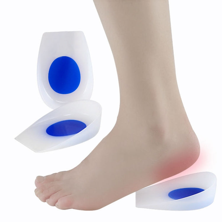 Silicone Heel Insole Is Comfortable Soft And Shock-Absorbing To Protect The Heel Insole, Size: S(Blue White)
