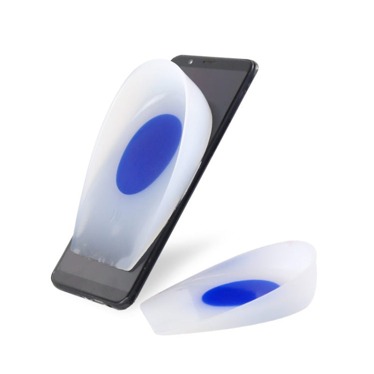Silicone Heel Insole Is Comfortable Soft And Shock-Absorbing To Protect The Heel Insole, Size: S(Blue White)