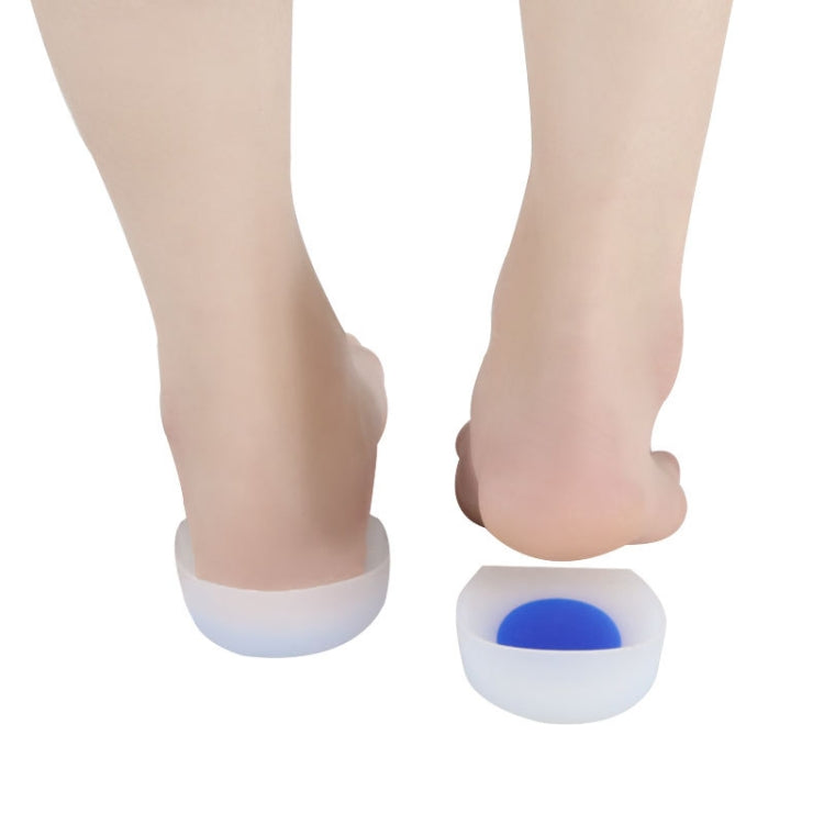 Silicone Heel Insole Is Comfortable Soft And Shock-Absorbing To Protect The Heel Insole, Size: S(Blue White)