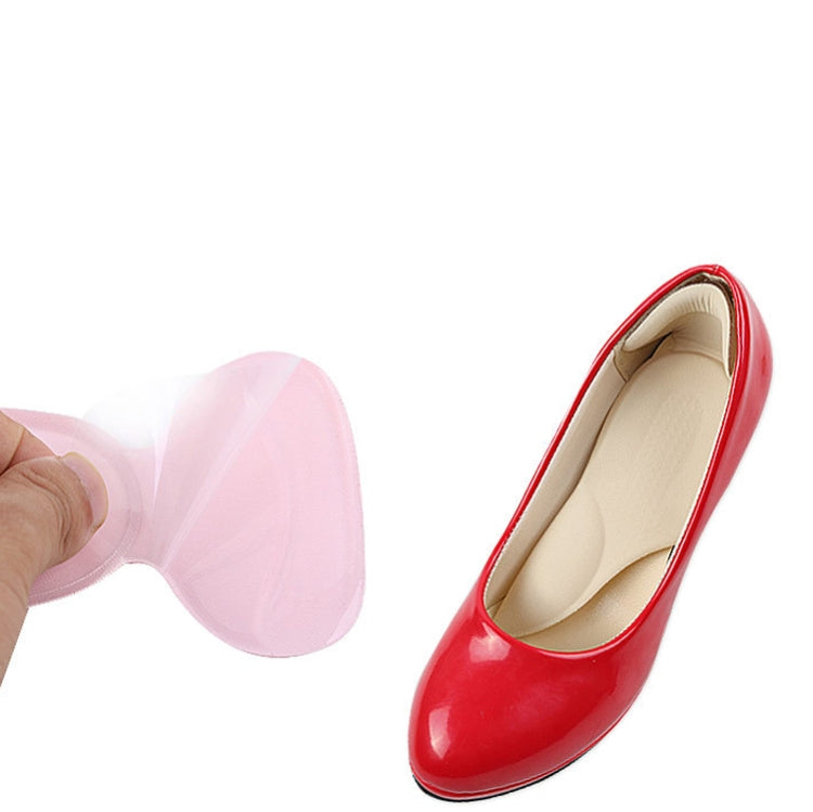 4 Pairs 3 in 1 PU Heel Pad Thickened Heel Stick Arch Pad Half Size Pad for Women High Heels, Size: Free Size