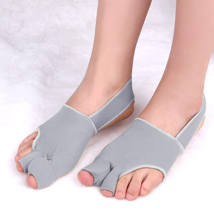 1 Pair Two Toes Split Toe Guard Foot Cover Toe Separation Thumb Varus Correction Foot Cover,Style: Inner Package Complexion, Size: L (40-45)