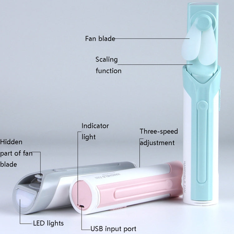 Multi-Function Portable Hand-Held USB Charging Small Fan