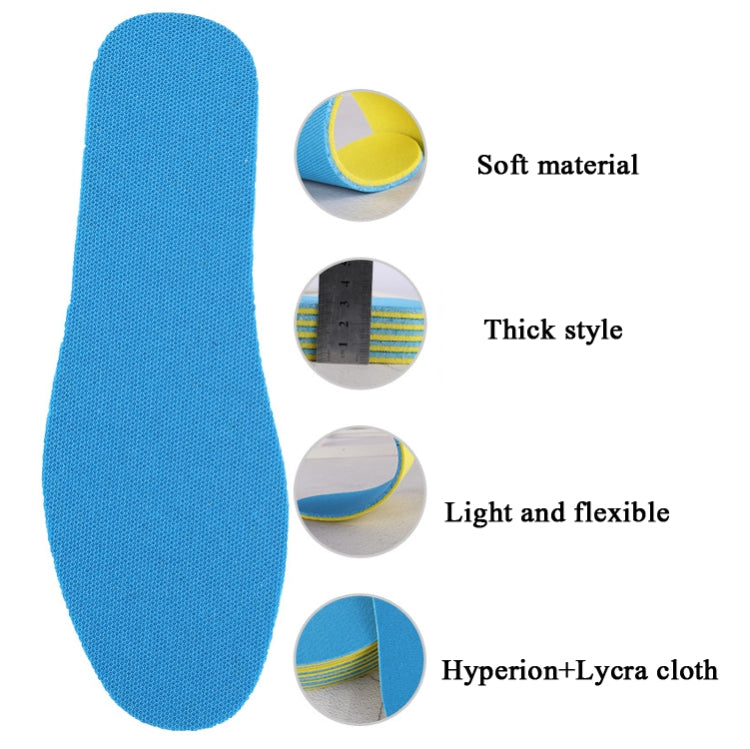 20 Pairs Double Layer Sports Insoles Deodorant Shock Absorption Soft Bottom Comfortable Basketball Running Insoles, Size: 43