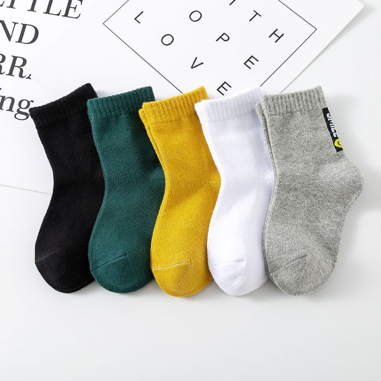 10 Pairs Spring And Summer Children Socks Combed Cotton Tube Socks S
