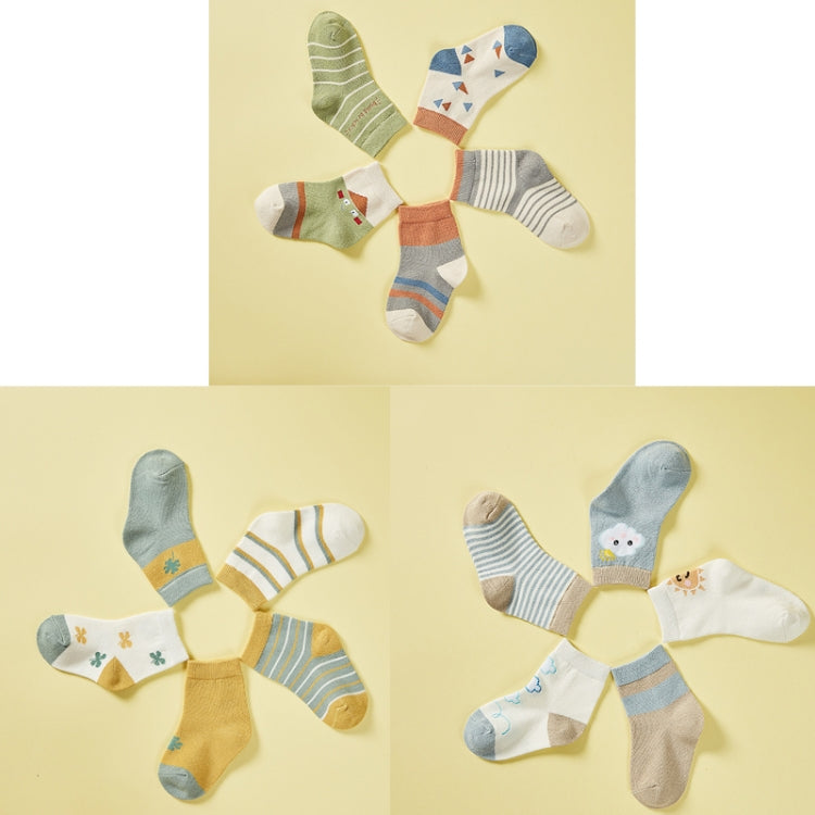 10 Pairs Spring And Summer Children Socks Combed Cotton Tube Socks S