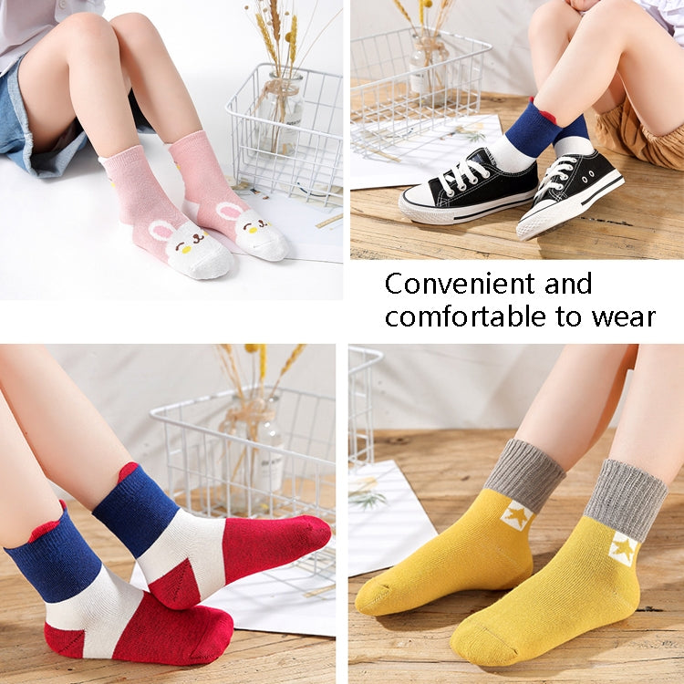 10 Pairs Spring And Summer Children Socks Combed Cotton Tube Socks S