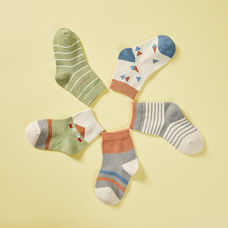 10 Pairs Spring And Summer Children Socks Combed Cotton Tube Socks M