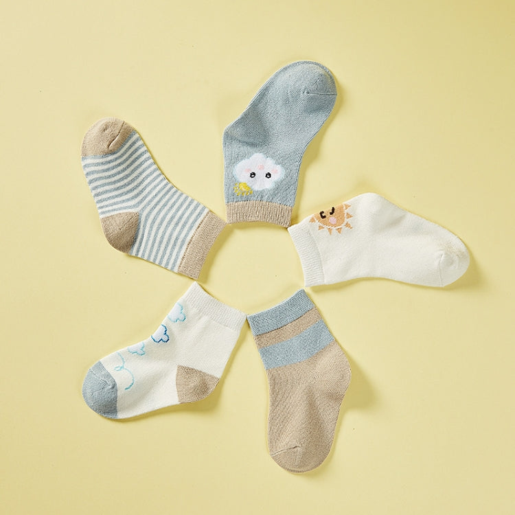 10 Pairs Spring And Summer Children Socks Combed Cotton Tube Socks M