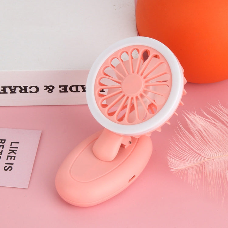 T9 Mobile Phone Bracket With Fill Light Three-Speed USB Clip Mini Fan