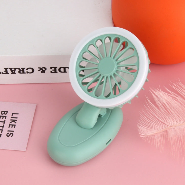 T9 Mobile Phone Bracket With Fill Light Three-Speed USB Clip Mini Fan