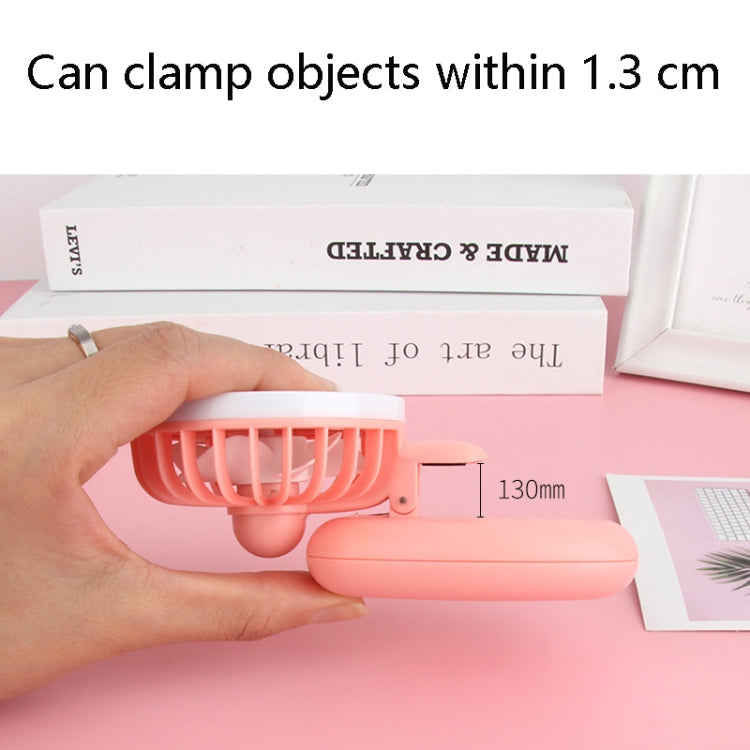 T9 Mobile Phone Bracket With Fill Light Three-Speed USB Clip Mini Fan