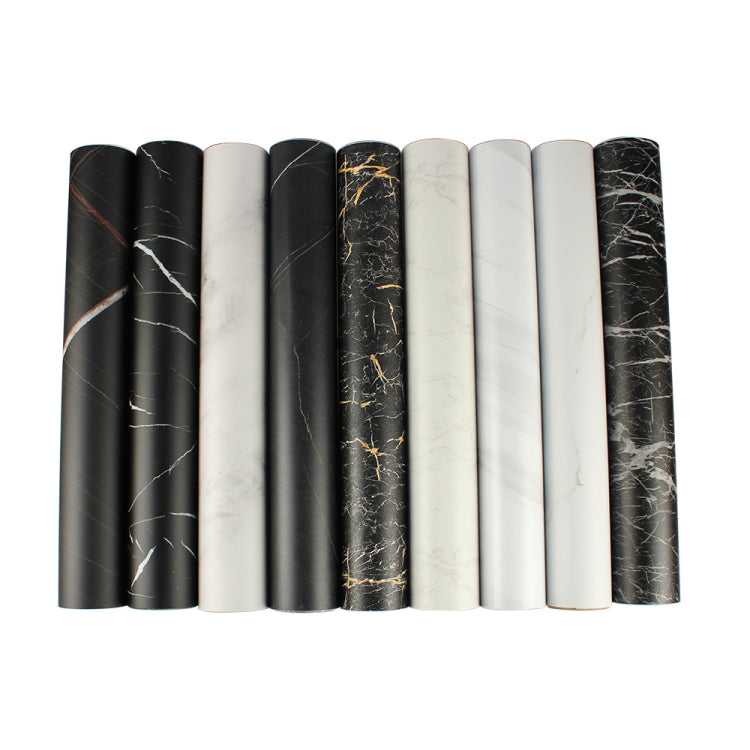 Air Channel Waterproof PVC Imitation Marble Wallpaper Thickening Self-Adhesive Kitchen Oil-Proof Sticker, Size: 60cm x 5m