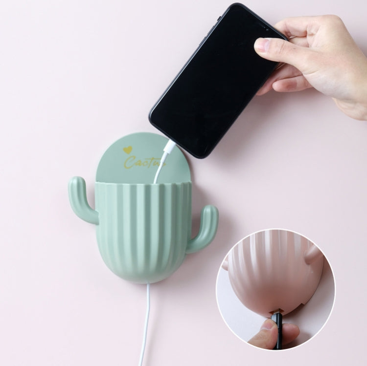4 PCS Cactus Shape Punch-Free Toothbrush Toothpaste Storage Rack Bathroom Wall Suction Dental Holder,Random Color Delivery