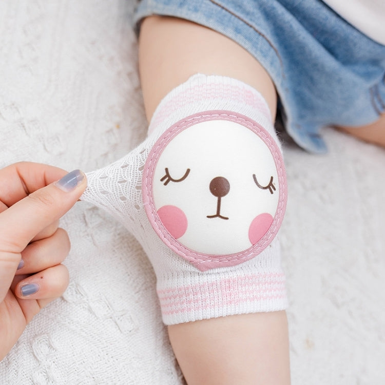 3 Pairs Baby Knee Pads Summer Mesh Thin Cotton Baby Crawling Anti-Fall Elbow Knee Pads Suitable Age: 0-4 Years Old