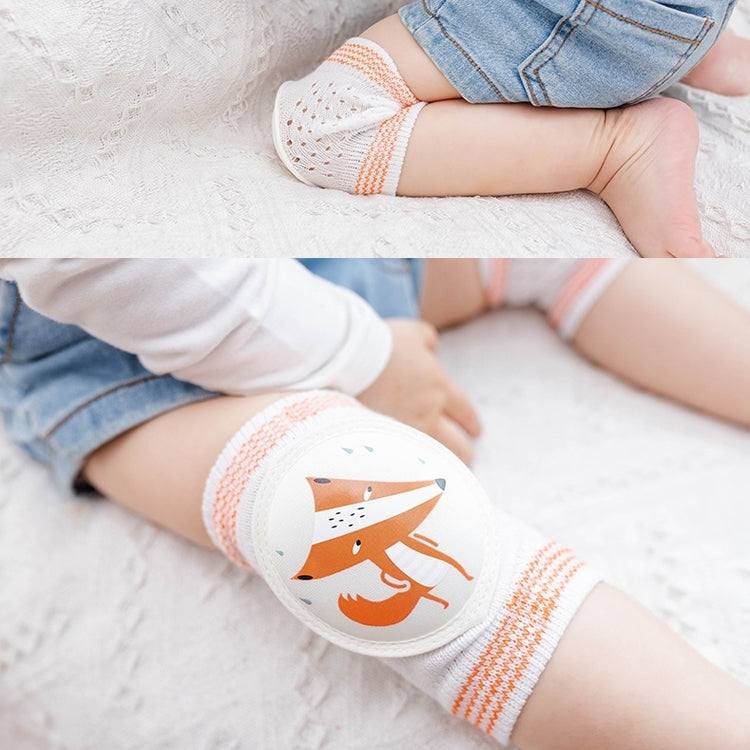 3 Pairs Baby Knee Pads Summer Mesh Thin Cotton Baby Crawling Anti-Fall Elbow Knee Pads Suitable Age: 0-4 Years Old