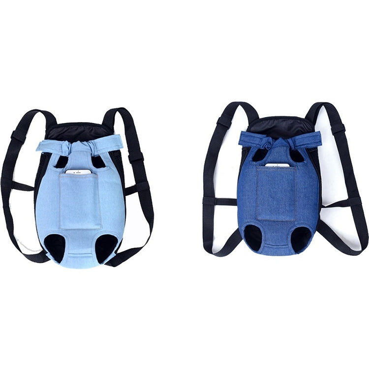 Dog Going Out Foldable On Chest Backpack Pet Carrier Bag, Colour: Apricot Lattice (Four Seasons)