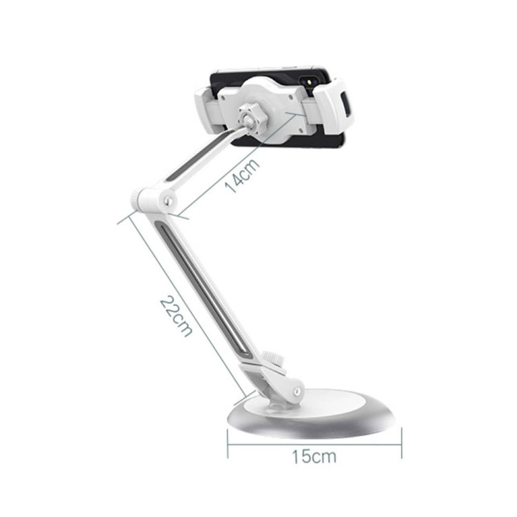 Xiaotian Adjustable Desktop Computer Bracket Cantilever Support Mobile Phone Lazy Bracket(White Gray)