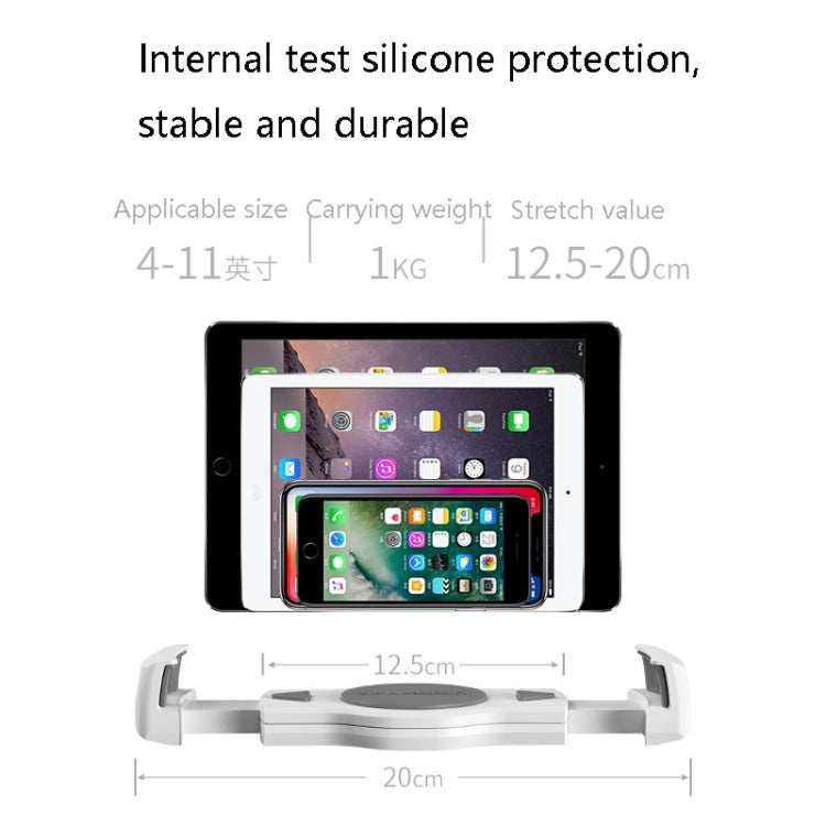 Xiaotian Adjustable Desktop Computer Bracket Cantilever Support Mobile Phone Lazy Bracket(White Gray)