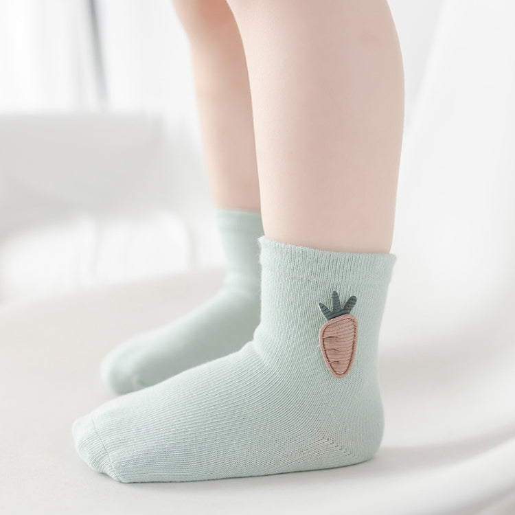 3 Pairs Children Socks Combing Cotton Neonatal Baby Socks Suitable Age: 6-12 Months