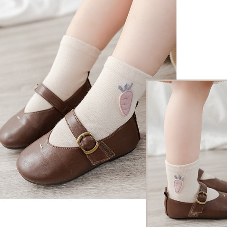 3 Pairs Children Socks Combing Cotton Neonatal Baby Socks Suitable Age: 6-12 Months