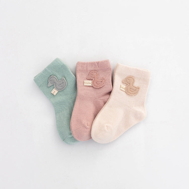 3 Pairs Children Socks Combing Cotton Neonatal Baby Socks Suitable Age: 1-3 Years Old