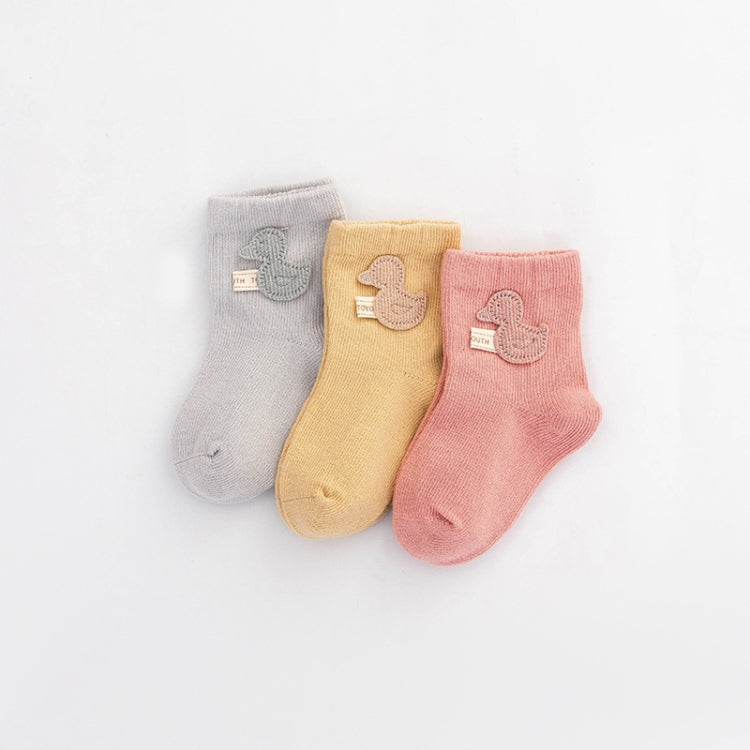 3 Pairs Children Socks Combing Cotton Neonatal Baby Socks Suitable Age: 1-3 Years Old