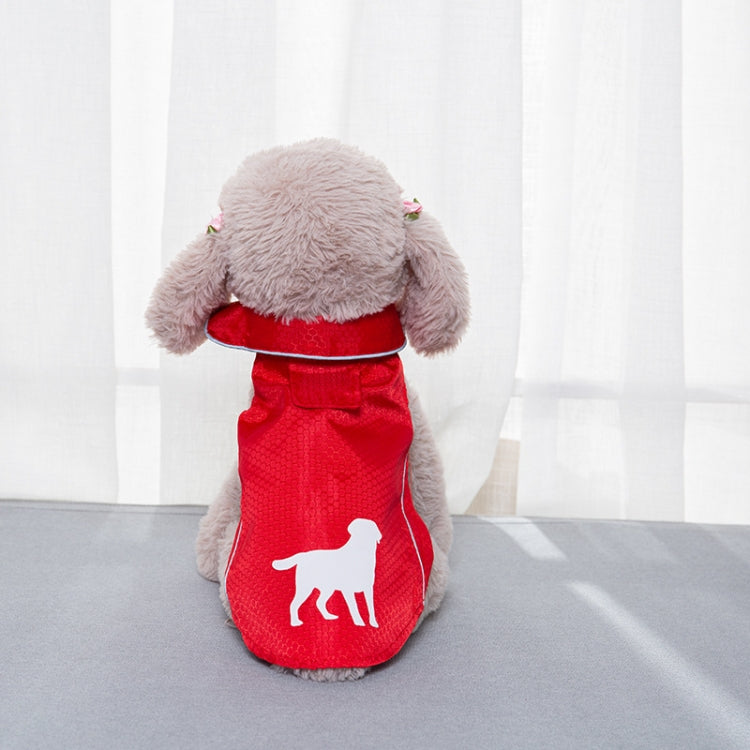 Double-Layer Thin Pet Jacket Small Dog And Cat Reflective Raincoat, Size: S