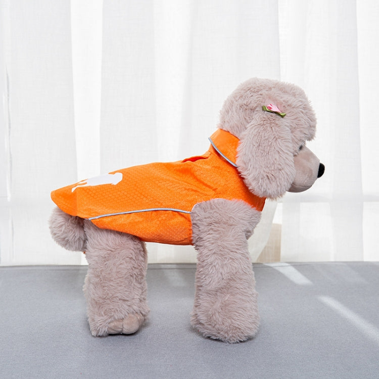 Double-Layer Thin Pet Jacket Small Dog And Cat Reflective Raincoat, Size: S