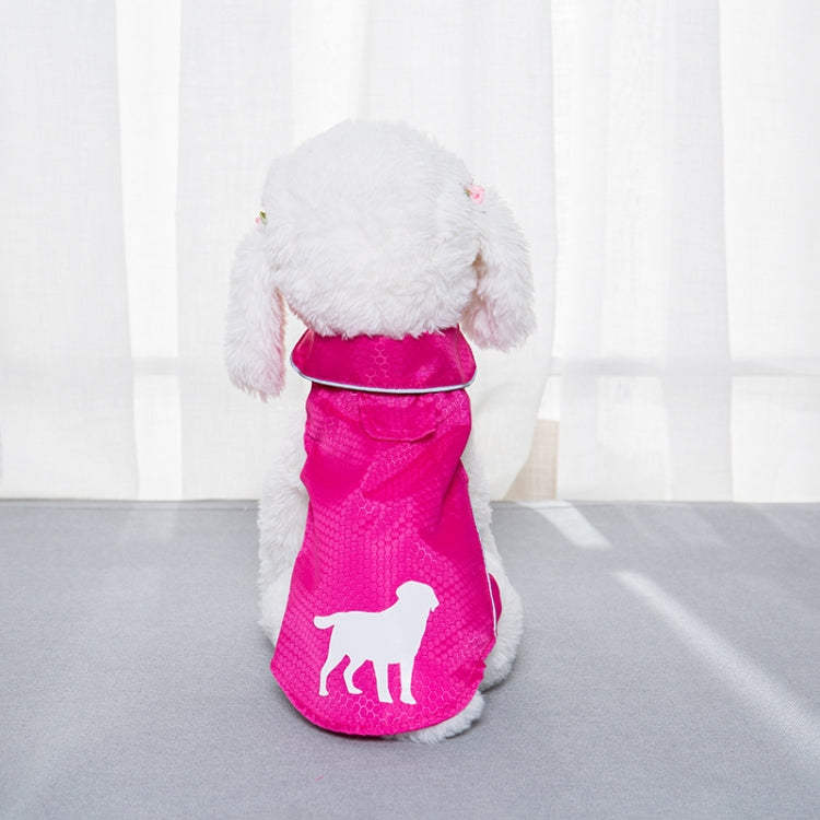 Double-Layer Thin Pet Jacket Small Dog And Cat Reflective Raincoat, Size: M