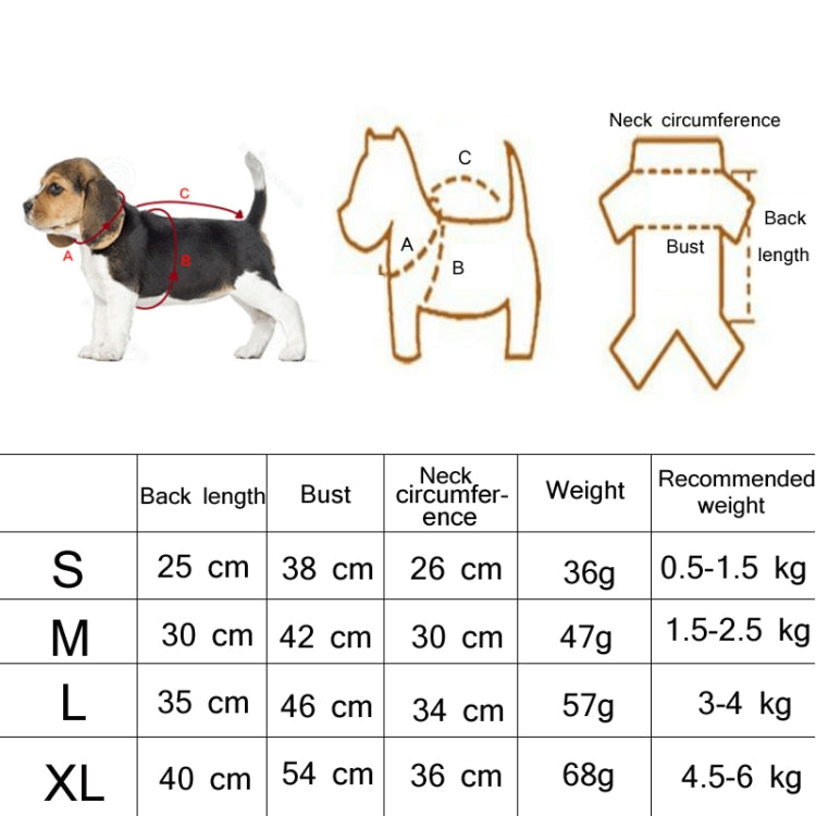 Double-Layer Thin Pet Jacket Small Dog And Cat Reflective Raincoat, Size: M