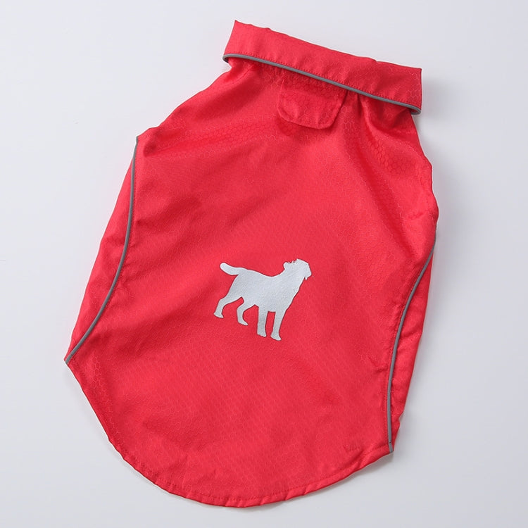 Double-Layer Thin Pet Jacket Small Dog And Cat Reflective Raincoat, Size: L