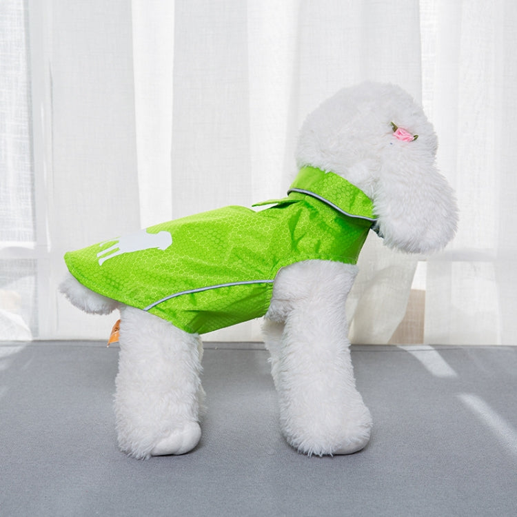 Double-Layer Thin Pet Jacket Small Dog And Cat Reflective Raincoat, Size: L