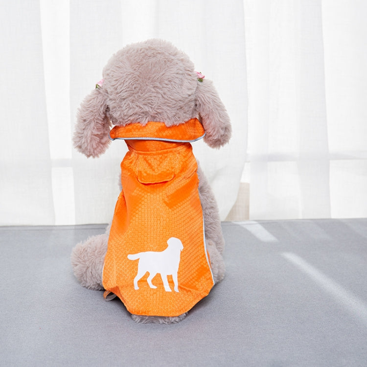 Double-Layer Thin Pet Jacket Small Dog And Cat Reflective Raincoat, Size: L