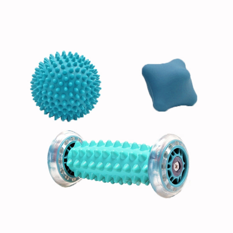 Massage Ball Plantar Fascia Ball Muscle Relaxation Fitness Ball Hand Holding Ball,Style: Foot Bottom + Hexagon + 9cm Tattool