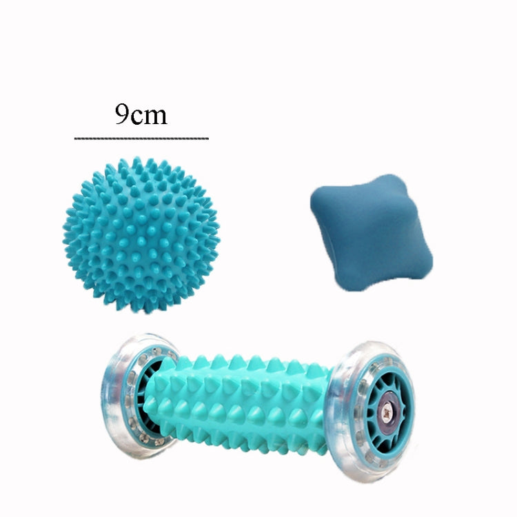 Massage Ball Plantar Fascia Ball Muscle Relaxation Fitness Ball Hand Holding Ball,Style: Foot Bottom + Hexagon + 9cm Tattool