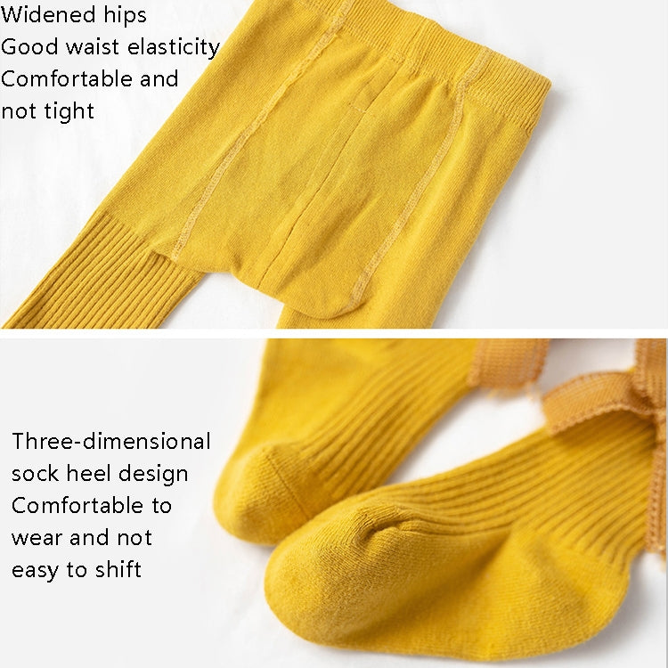 Spring And Autumn Girl Tights Bow Baby Knit Pantyhose Size: S 0-1 Years Old