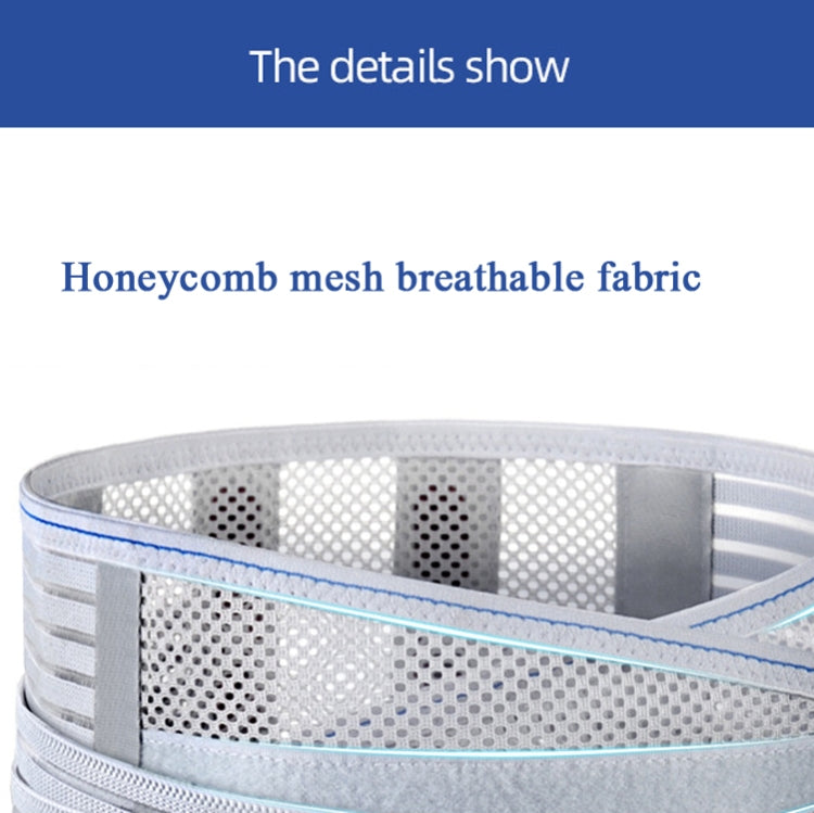 Steel Plate Support Belt Lumbar Intervertebral Disc Herniation Women Waist Warm Waist Belt, Specification: L(Gray)
