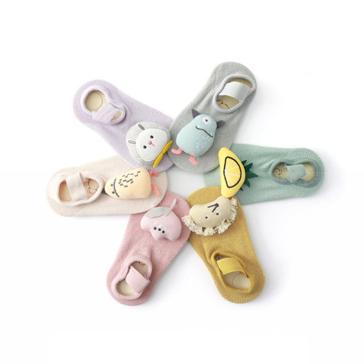 3 Pairs Baby Socks Cartoon Doll Anti-Slip Anti-Out Cotton Baby Floor Socks, Toyan Socks: M 1-3 Years Old