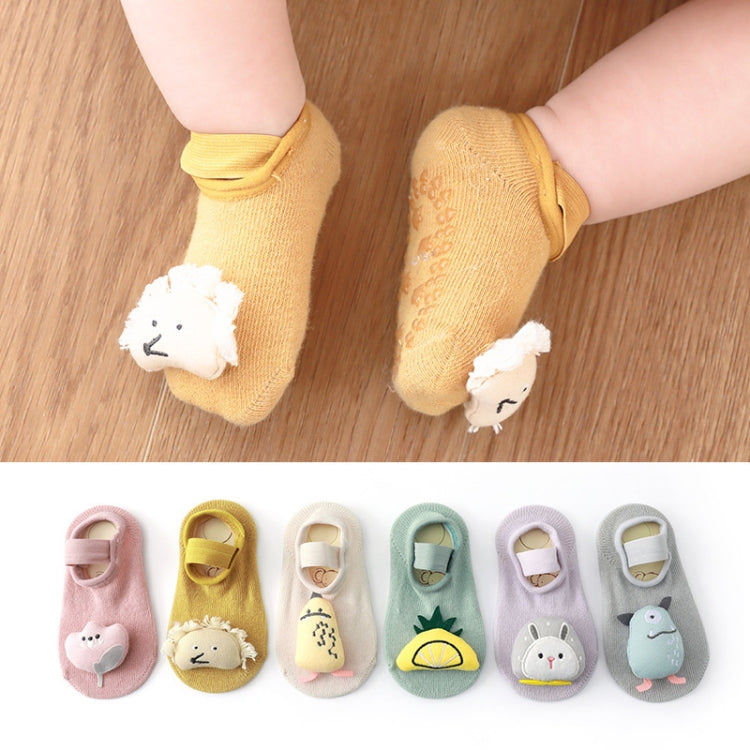 3 Pairs Baby Socks Cartoon Doll Anti-Slip Anti-Out Cotton Baby Floor Socks, Toyan Socks: M 1-3 Years Old