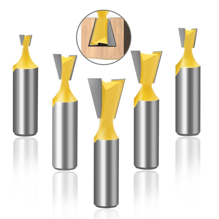 1/2 Handle Dovetail Cutter Wood Engraving Small Milling Cutter, Specification: 1/2x5/8mm