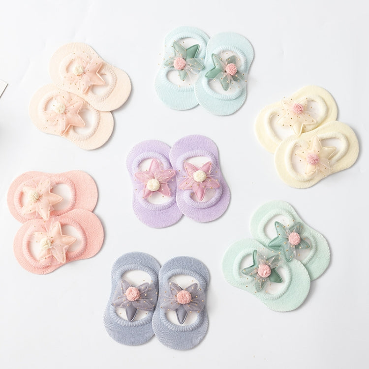 2 Pairs Baby Floor Socks Hollow Flower Spot Glue Non-Slip Children Socks, Toyan Socks: S 0-1 Years Old