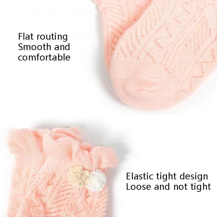 3 Pairs Baby Socks Mesh Thin Baby Cotton Socks, Toyan Socks: M 2-3 Years Old