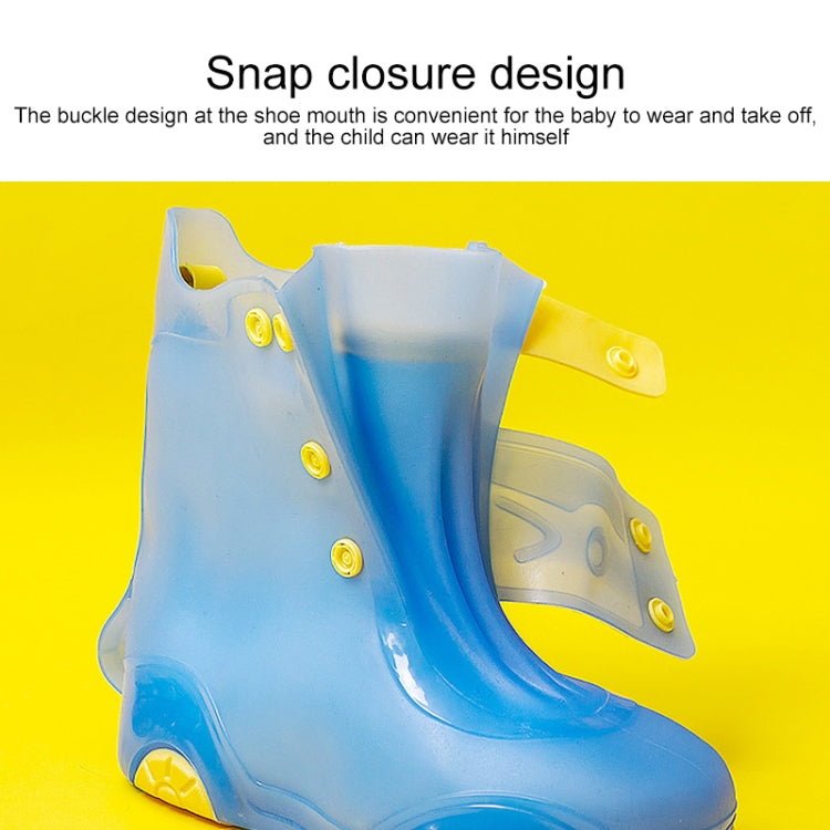 Children Rain Boot Cover Waterproof Non-Slip Rain Boot Cover Thickened Silicone Rain Boots, Size: 32-33